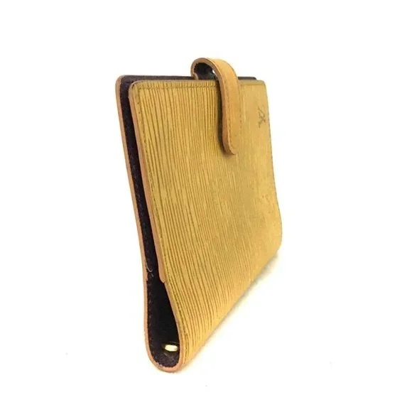 161074G V Louis Vuitton Notebook Cover Agenda PM Yellow Epi Leather - Picture 3 of 8